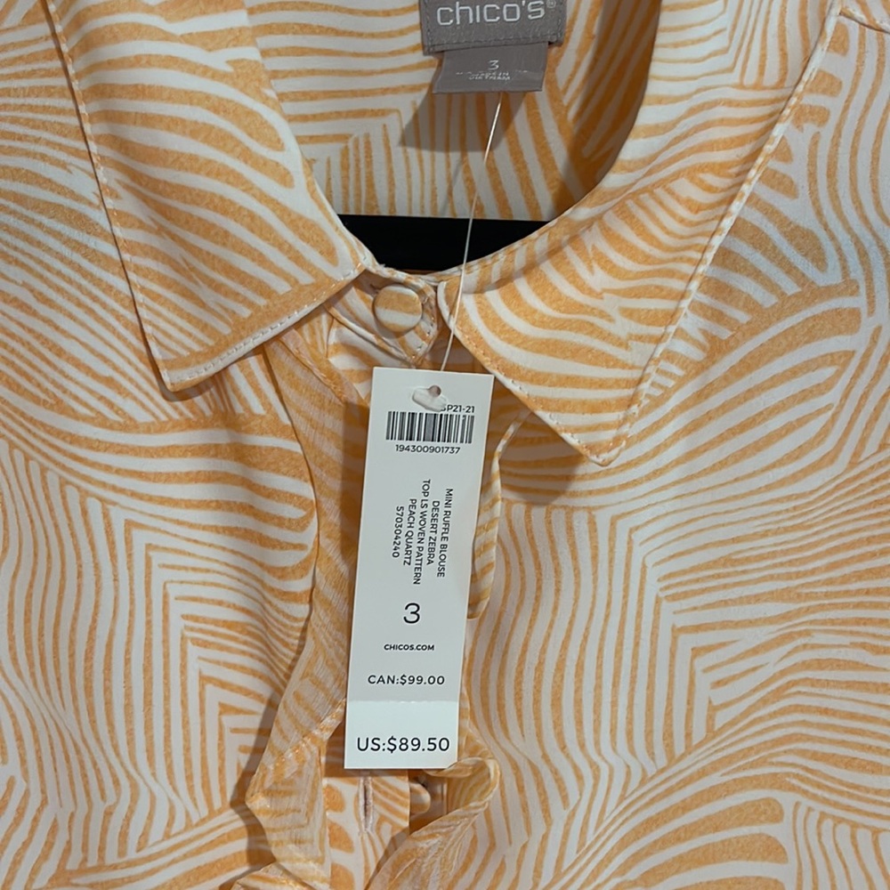 Chico’s Ruffle Blouse - Picture 4 of 5